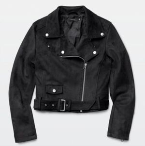 Aritzia Talula Vegan Suede Morton Motto Jacket Large